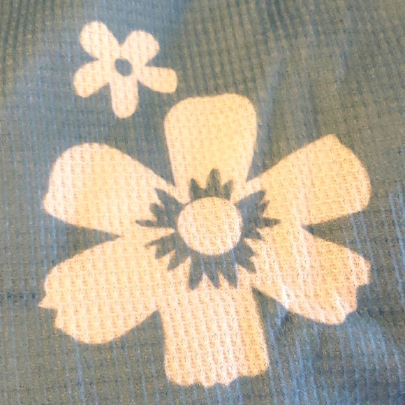 YAWJET Blue Floral  Tank Top & Shorts Pajama Set Comfy Loungewear Size XL - Picture 7 of 9